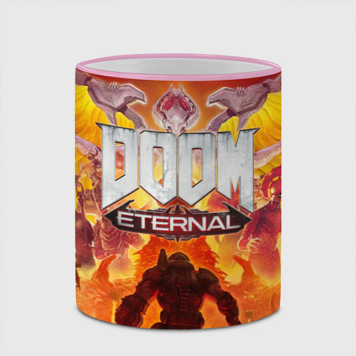 Кружка цветная DOOM Eternal / 3D-Розовый кант – фото 2