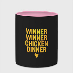 Кружка 3D Pubg Top 1, цвет: 3D-белый + розовый — фото 2
