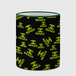 Кружка 3D Benzo Gang - Big Baby Tape, цвет: 3D-зеленый кант — фото 2