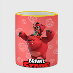 Кружка 3D Brawl stars Nita Нита, цвет: 3D-желтый кант — фото 2