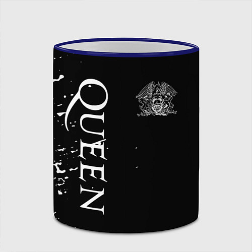 Кружка цветная QUEEN / 3D-Синий кант – фото 2