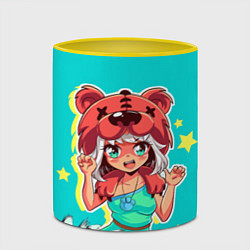 Кружка 3D BEAR GIRL, цвет: 3D-белый + желтый — фото 2