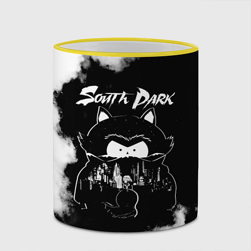 Кружка цветная Южный Парк / 3D-Желтый кант – фото 2