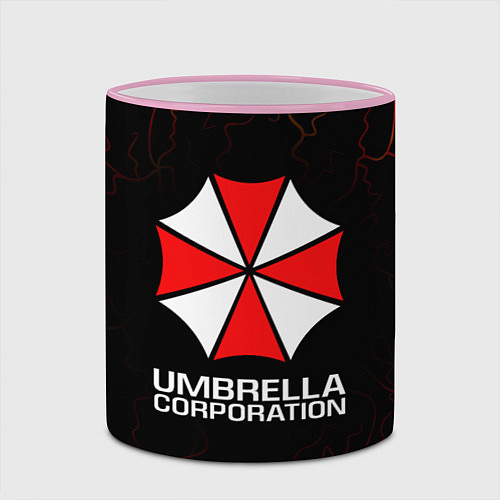Кружка цветная UMBRELLA CORP / 3D-Розовый кант – фото 2