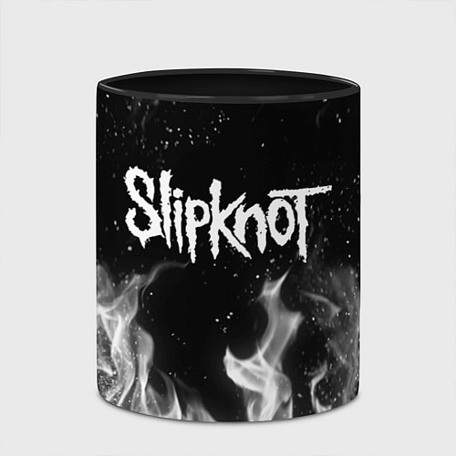 Кружка цветная SLIPKNOT / 3D-Белый + черный – фото 2
