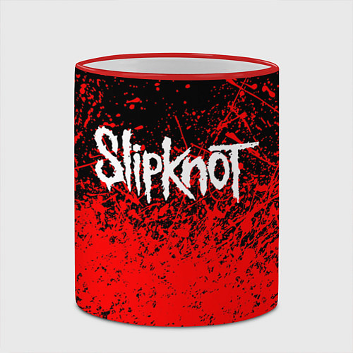 Кружка цветная SLIPKNOT / 3D-Красный кант – фото 2