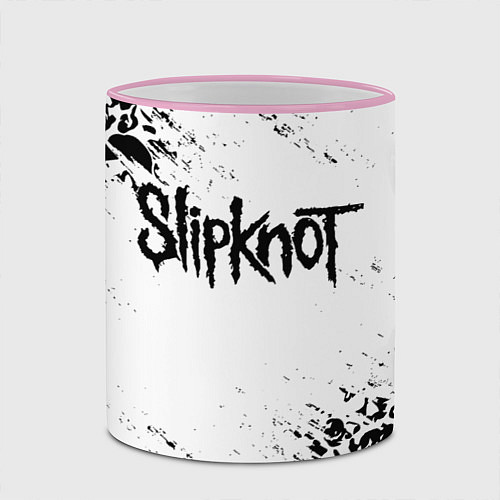 Кружка цветная SLIPKNOT / 3D-Розовый кант – фото 2