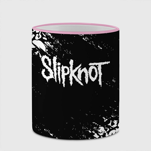 Кружка цветная SLIPKNOT / 3D-Розовый кант – фото 2