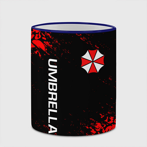 Кружка цветная UMBRELLA CORP / 3D-Синий кант – фото 2