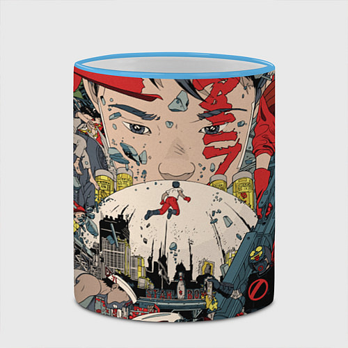 Кружка цветная AKIRA / 3D-Небесно-голубой кант – фото 2