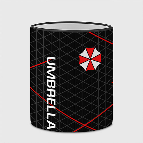 Кружка цветная UMBRELLA CORP / 3D-Черный кант – фото 2