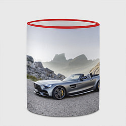 Кружка 3D Mercedes V8 Biturbo, цвет: 3D-красный кант — фото 2