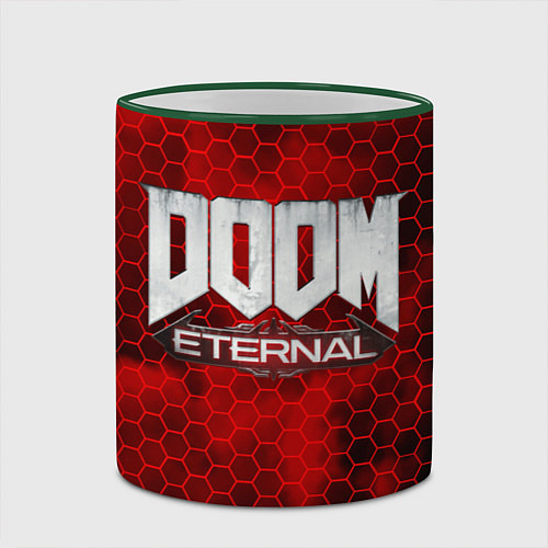 Кружка цветная DOOM: ETERNAL / 3D-Зеленый кант – фото 2