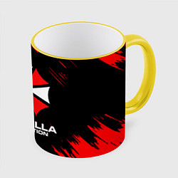 Кружка 3D Umbrella Corporation, цвет: 3D-желтый кант
