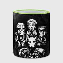 Кружка 3D JOJOS BIZARRE ADVENTURE, цвет: 3D-светло-зеленый кант — фото 2