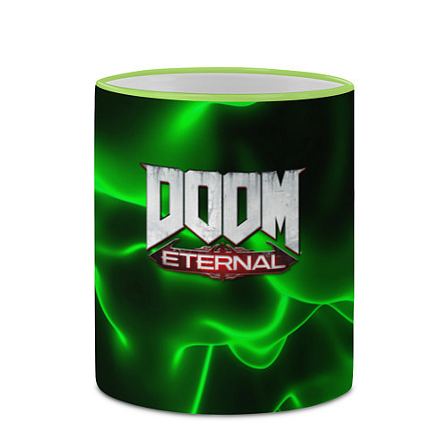 Кружка цветная DOOM ETERNAL / 3D-Светло-зеленый кант – фото 2