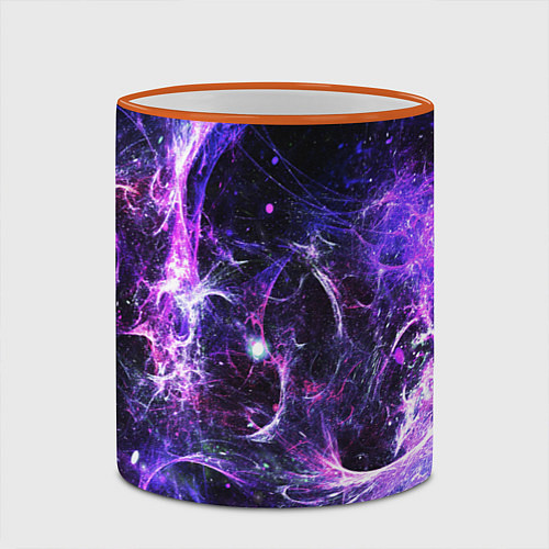 Кружка цветная SPACE / 3D-Оранжевый кант – фото 2