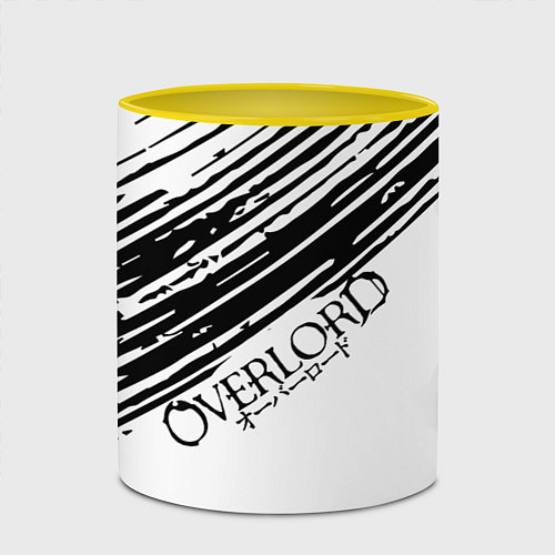 Кружка цветная Overlord / 3D-Белый + желтый – фото 2