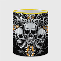 Кружка 3D Megadeth, цвет: 3D-желтый кант — фото 2