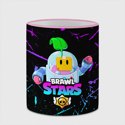 Кружка цветная BRAWL STARS SPROUT / 3D-Розовый кант – фото 2