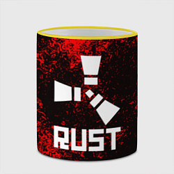 Кружка 3D RUST, цвет: 3D-желтый кант — фото 2