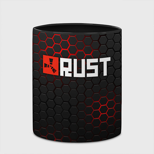 Кружка цветная RUST / 3D-Белый + черный – фото 2