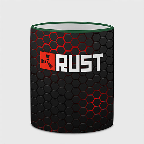 Кружка цветная RUST / 3D-Зеленый кант – фото 2