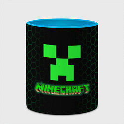 Кружка 3D Minecraft, цвет: 3D-белый + небесно-голубой — фото 2