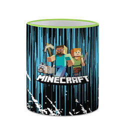 Кружка 3D Minecraft, цвет: 3D-светло-зеленый кант — фото 2
