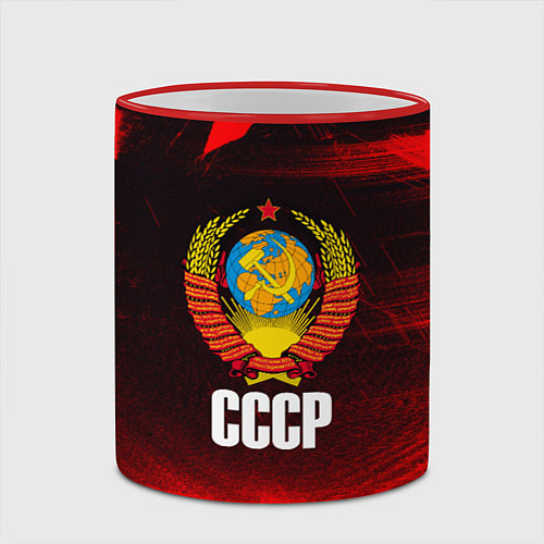 Кружка цветная СССР / 3D-Красный кант – фото 2