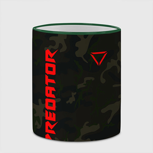 Кружка цветная Predator Military / 3D-Зеленый кант – фото 2