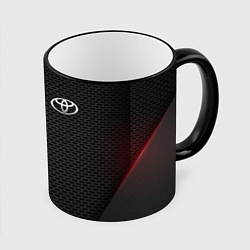 Кружка 3D TOYOTA, цвет: 3D-черный кант