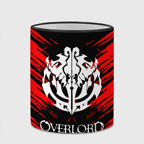 Кружка цветная Overlord / 3D-Черный кант – фото 2