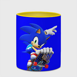 Кружка 3D SONIC, цвет: 3D-белый + желтый — фото 2