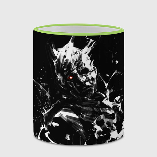 Кружка цветная Dead by Daylight / 3D-Светло-зеленый кант – фото 2
