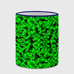 Кружка 3D КАМУФЛЯЖ GREEN, цвет: 3D-синий кант — фото 2