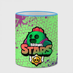 Кружка 3D Brawl Stars Spike, цвет: 3D-небесно-голубой кант — фото 2