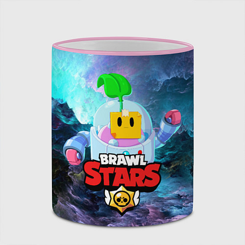 Кружка цветная BRAWL STARS SPROUT / 3D-Розовый кант – фото 2