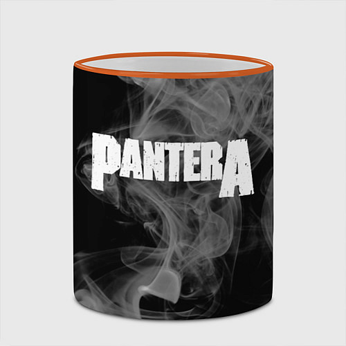 Кружка цветная Pantera / 3D-Оранжевый кант – фото 2