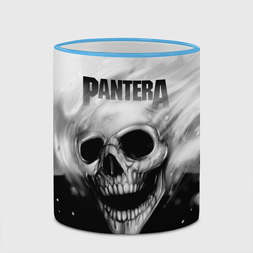 Кружка цветная Pantera / 3D-Небесно-голубой кант – фото 2