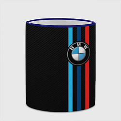 Кружка 3D BMW M SPORT CARBON, цвет: 3D-синий кант — фото 2