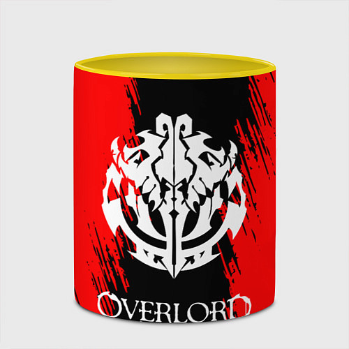 Кружка цветная Overlord / 3D-Белый + желтый – фото 2