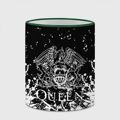 Кружка цветная QUEEN / 3D-Зеленый кант – фото 2