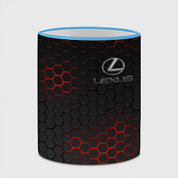 Кружка 3D LEXUS, цвет: 3D-небесно-голубой кант — фото 2
