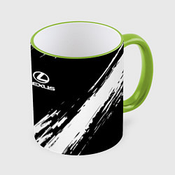 Кружка 3D LEXUS, цвет: 3D-светло-зеленый кант