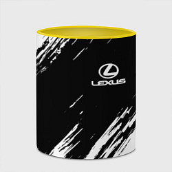 Кружка 3D LEXUS, цвет: 3D-белый + желтый — фото 2