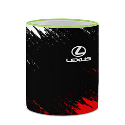 Кружка 3D LEXUS, цвет: 3D-светло-зеленый кант — фото 2