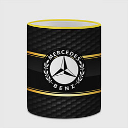 Кружка 3D Mercedes-Benz, цвет: 3D-желтый кант — фото 2