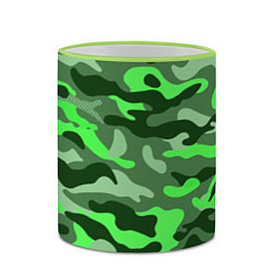 Кружка 3D CAMOUFLAGE GREEN, цвет: 3D-светло-зеленый кант — фото 2