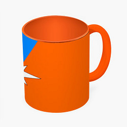 Кружка 3D МЧС России, цвет: 3D-белый + оранжевый
